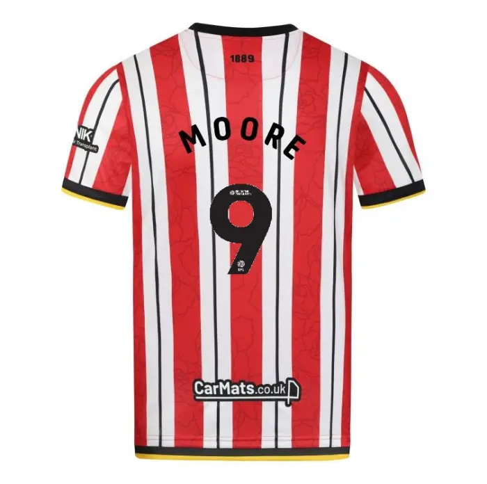 Sheffield United Kits Collection | Shop adult-home-shirt-ss-2425-9-moore-err00366-09 Football Kits At Sheffield United Store
