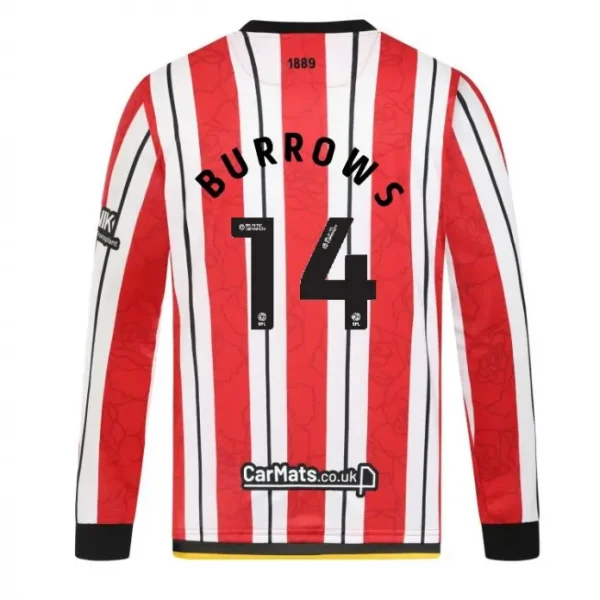 Sheffield United Kits Collection | Shop junior-home-shirt-ls-2425-14-burrows-err00369-14 Football Kits At Sheffield United Store