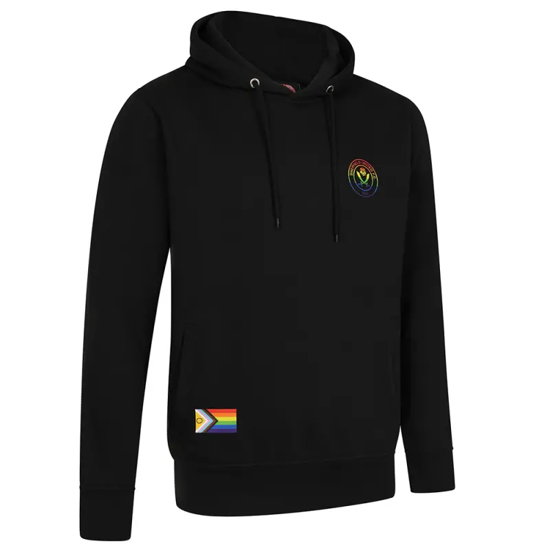 Sheffield United Kits Collection | Shop rainbow-print-hoody-black-man00699 Football Kits At Sheffield United Store
