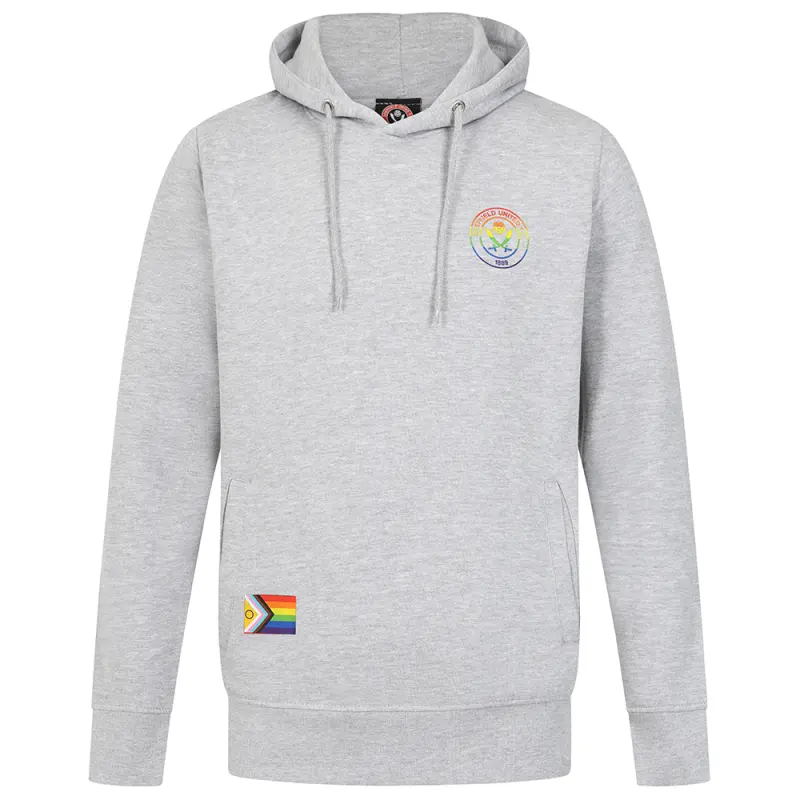 Sheffield United Kits Collection | Shop rainbow-print-hoody-grey-man00700 Football Kits At Sheffield United Store