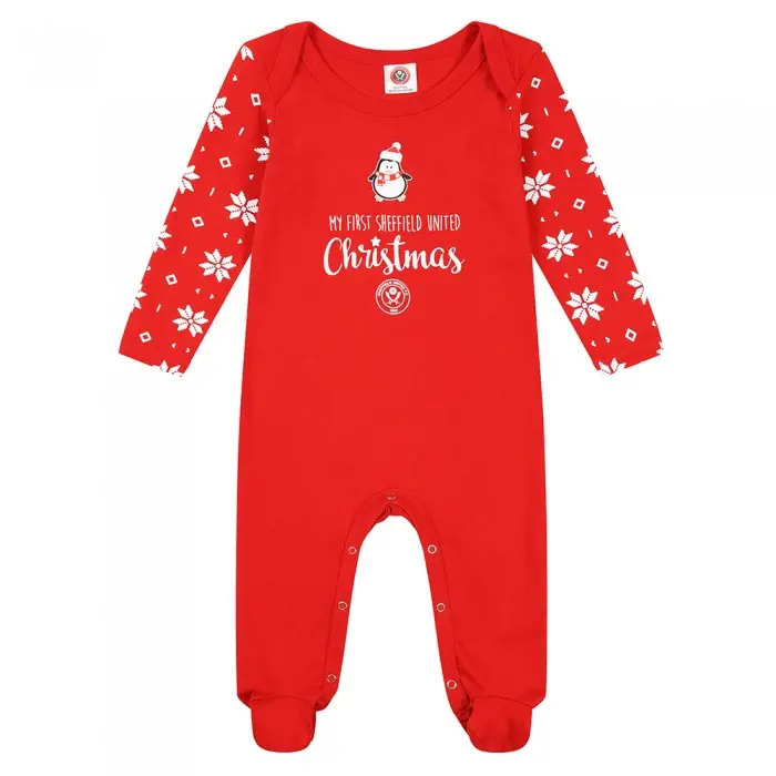 Sheffield United Kits Collection | Shop sufc-christmas-sleepsuit-man00582 Football Kits At Sheffield United Store
