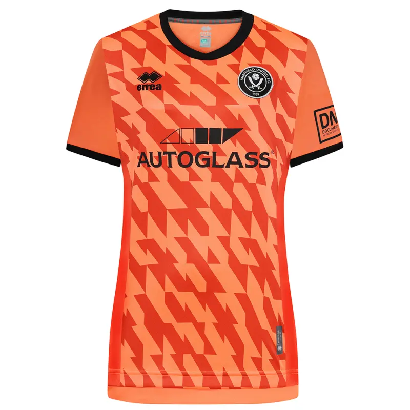 Sheffield United Kits Collection | Shop sufc-women-fit-orange-gk-shirt-ss-2425-with-custom-printing-err00452-customise Football Kits At Sheffield United Store
