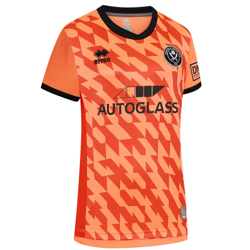 Sheffield United Kits Collection | Shop sufc-women-fit-orange-gk-shirt-ss-2425-with-custom-printing-err00452-customise Football Kits At Sheffield United Store