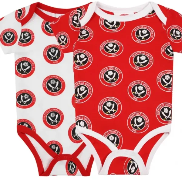 Sheffield United Kits Collection | Shop twin-pack-crest-bodysuit-rw-hld00136 Football Kits At Sheffield United Store