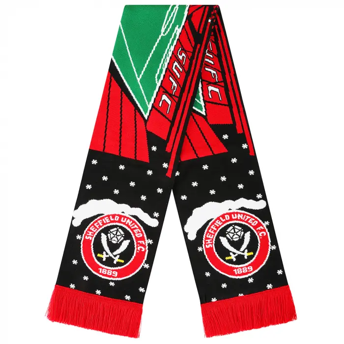 Sheffield United Kits Collection | Shop xmas-stadium-scarf-tlb00029 Football Kits At Sheffield United Store