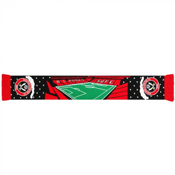 Sheffield United Kits Collection | Shop xmas-stadium-scarf-tlb00029 Football Kits At Sheffield United Store